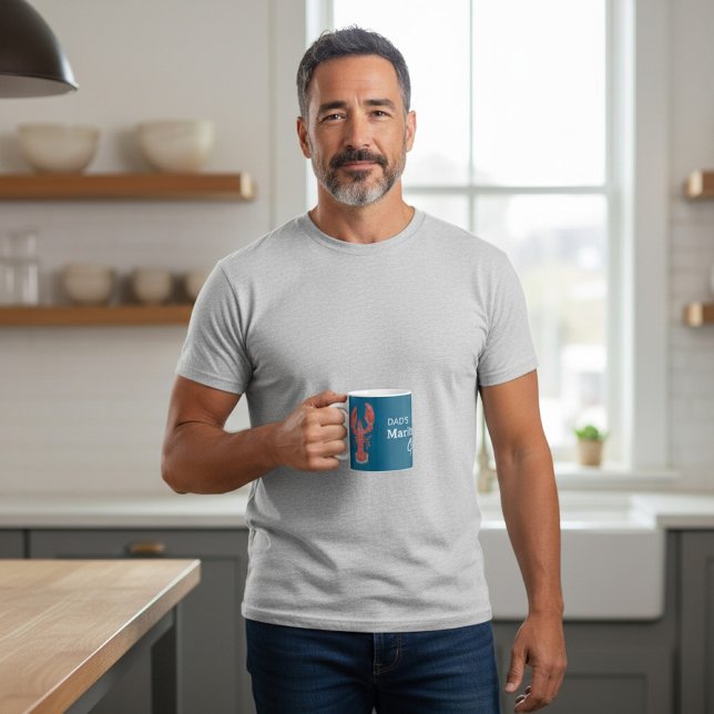 Personalized Dad's Maritime grill Lobster Graphic  Kaffeetasse (Von Creator hochgeladen)