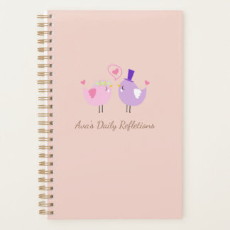 Personalized Daily Reflections Notebook - Cute  Planer