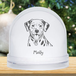 Personalized Dalmatian Dog Christmas Schneekugeln