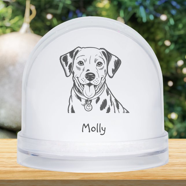Personalized Dalmatian Dog Christmas Schneekugeln (Von Creator hochgeladen)