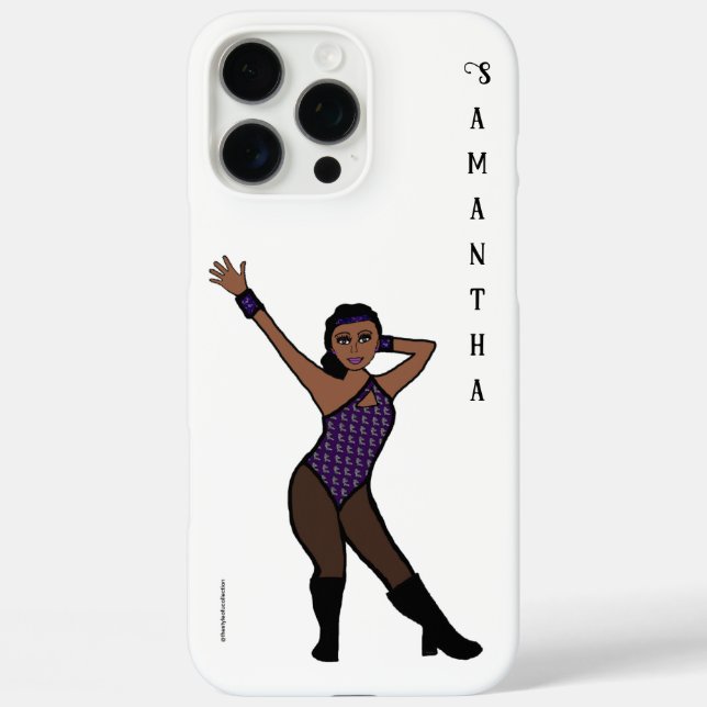 Personalized Dancer Purple Silver Print # 1 Case-Mate iPhone Hülle (Rückseite)