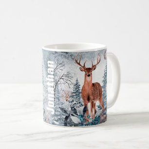 Personalized Deer Hunters Graphic  Mug Kaffeetasse