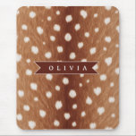 Personalized Deer Print Neutral Aesthetic Gifts Mousepad<br><div class="desc">With this adorable personalized deer print collection, you can incorporate a little bit of the wild into your daily life. These designs are ideal for anyone who like nature, woodland themes, or distinctive, personalized presents. They are inspired by the graceful beauty of deer and their recognizable spotted coats. You may...</div>