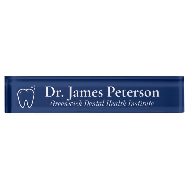 Personalized Dental Namensplakette (Vorderseite)