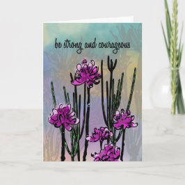 Personalized Desert Blooms for Encouragement Karte