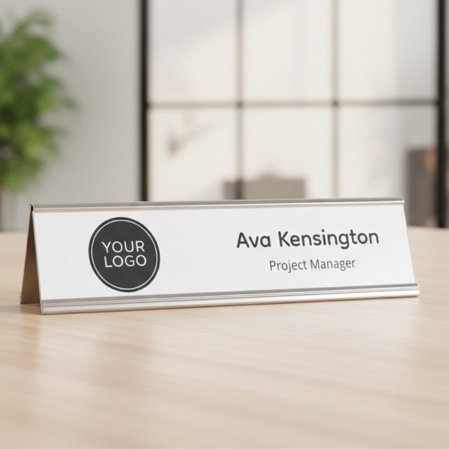 Personalized Desk Name Plate | Custom Logo Office  Schreibtischnamensplakette (Von Creator hochgeladen)