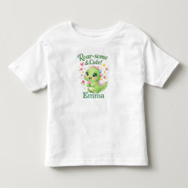 Personalized Dinosaur Birthday Girl Shirt