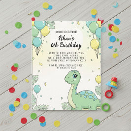 Personalized Dinosaur Birthday Invitation Einladung
