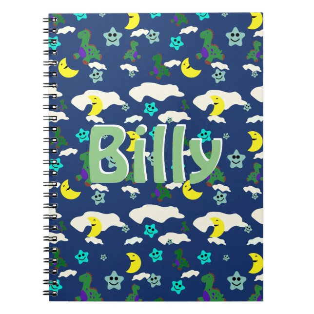 Personalized Dinosaur Notizblock (Vorderseite)