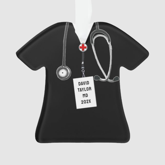 Personalized Doctor Gift Ornament (Vorderseite)