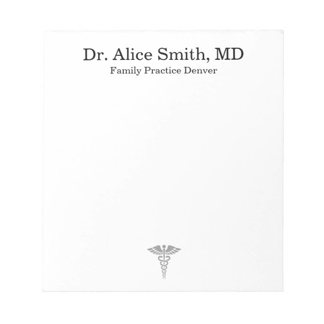 Personalized Doctor Notepad Notizblock (Vorderseite)