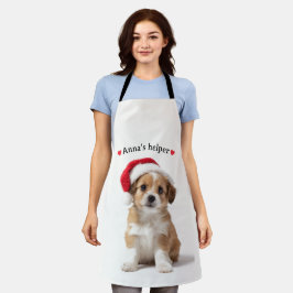 Personalized Dog Apron – Custom Photo & Text Schürze