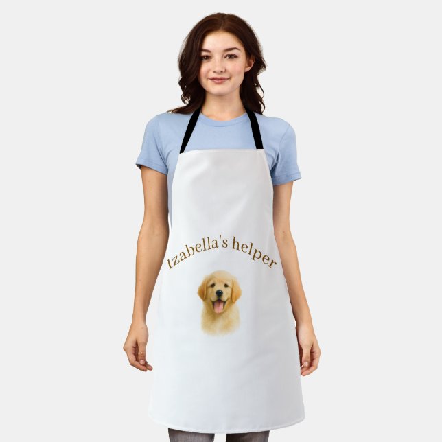 Personalized Dog Apron | Custom Photo & Text Schürze (Getragen)