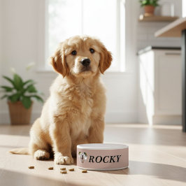Personalized dog bowl with pet photo + name napf