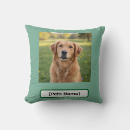 Personalized Dog & Cat Photo and Name Throw Pillow Kissen