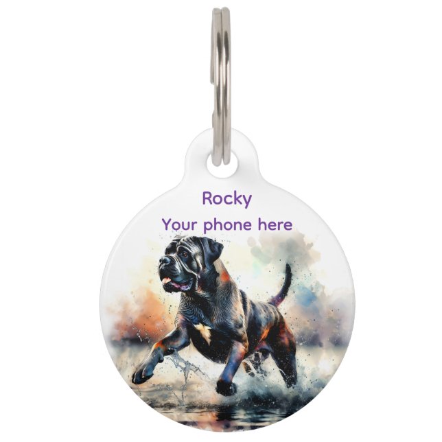 Personalized Dog Haustiermarke (Vorderseite)