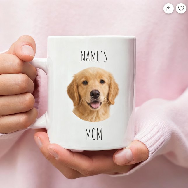 Personalized Dog Mom Photo Mug | Custom Gift Kaffeetasse (Von Creator hochgeladen)