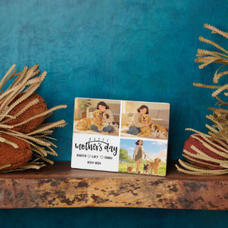 Personalized Dog Mom with Custom Name | Happy  Fotoplatte