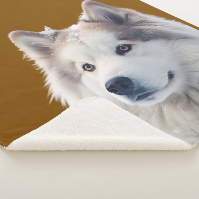 Personalized Dog Photo Blanket Sherpadecke (3/4)