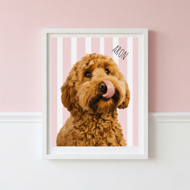 Personalized Dog Photo Poster | Custom Pet Name  (Von Creator hochgeladen)