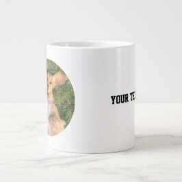 Personalized Dog Photo with Text | Custom Gift Jumbo-Tasse