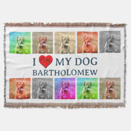 Personalized Dog Pop Art Pet Lover Gift Decke