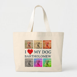 Personalized Dog Pop Art Pet Lover Gift Jumbo Stoffbeutel