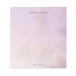 Personalized dreamy clouds, pastel aesthetic Grid Notizblock