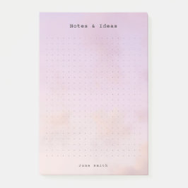 Personalized dreamy clouds, pastel aesthetic Grid Post-it Klebezettel