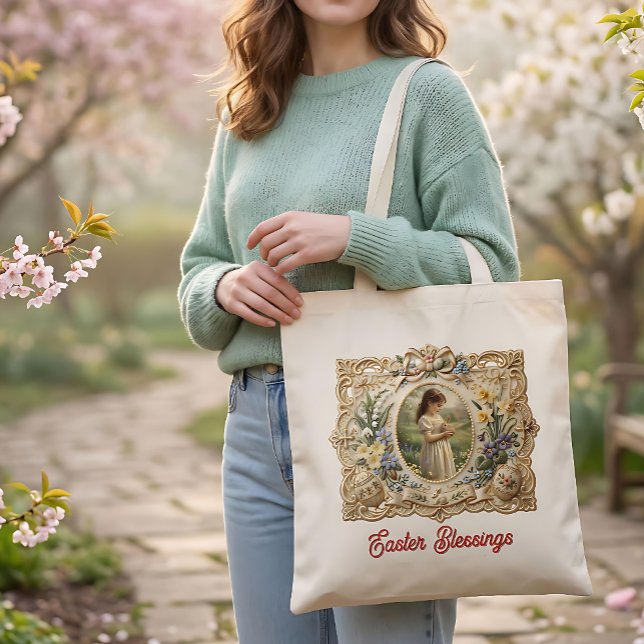 Personalized Easter Blessings Tote Bag Tragetasche (Von Creator hochgeladen)