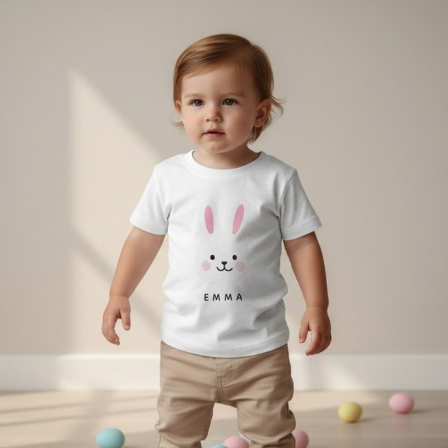 Personalized Easter Bunny  | Custom Name Baby T-shirt (Von Creator hochgeladen)