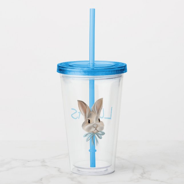 Personalized Easter Bunny Tumbler  Acryltrinkbecher (Vorderseite)
