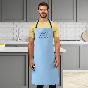 Personalized Editable Colors Elegant Script Mr Schürze