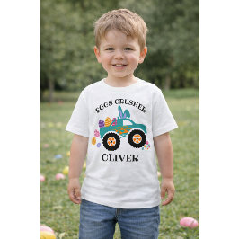 Personalized “Eggs Crusher” Monster Truck Easter T Baby T-shirt