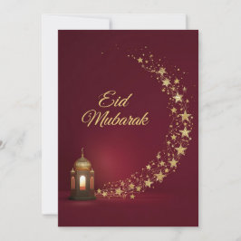 Personalized Eid Mubarak elegant card Feiertagskarte