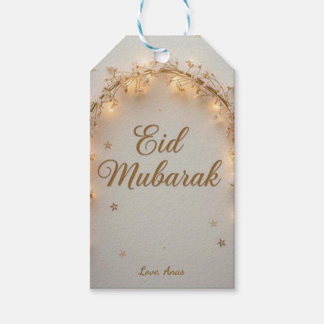 Personalized Eid Mubarak  Geschenkanhänger (Vorderseite)