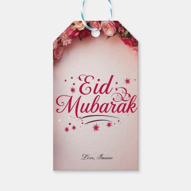 Personalized Eid Mubarak  Geschenkanhänger (Vorderseite)