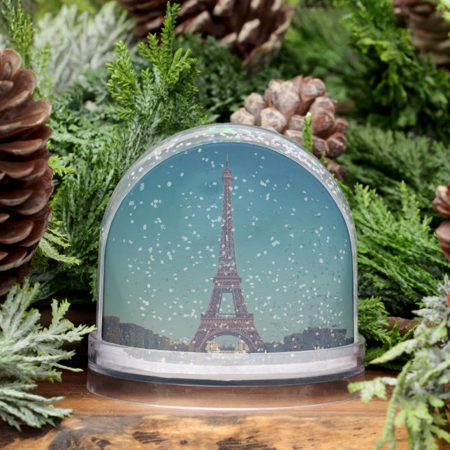 Personalized Eiffel Tower Snow Globe Custom Design Schneekugeln (Winter)