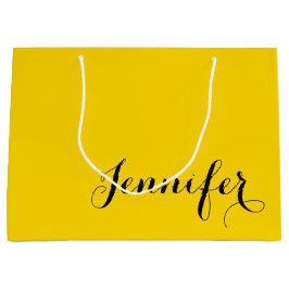 Personalized Elegant Name Printed Large Gift Bag Große Geschenktüte