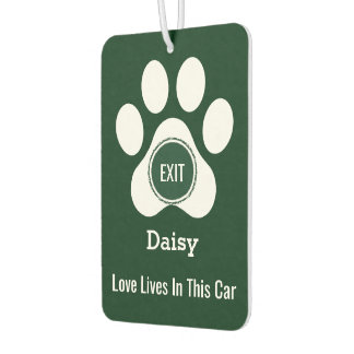 Personalized Elegant Pet Paw Dog Love Funny Gift Autolufterfrischer