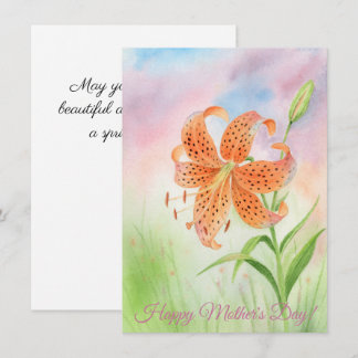 Personalized Elegant Tiger Lily Ankündigung