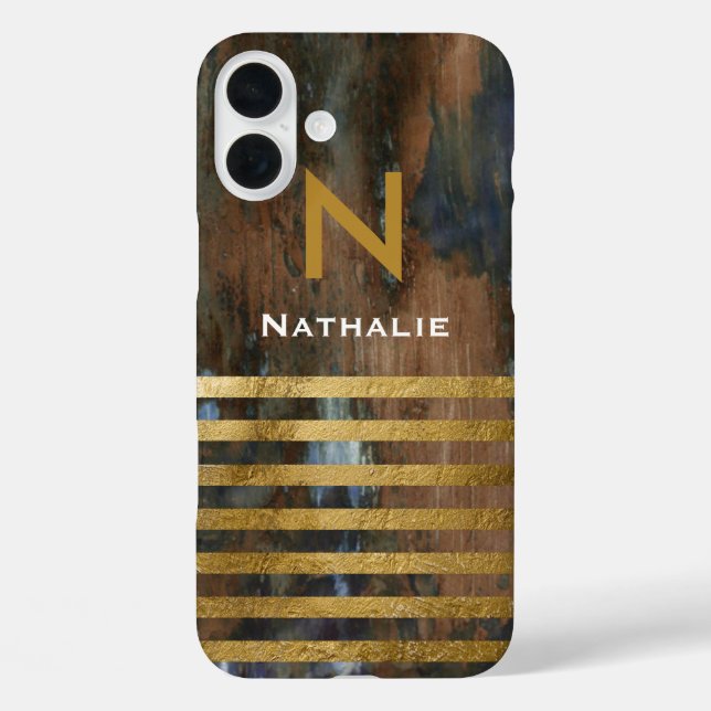 personalized elegant und chic stylish monogram Case-Mate iPhone hülle (Rückseite)