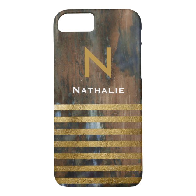 personalized elegant und chic stylish monogram Case-Mate iPhone hülle (Rückseite)