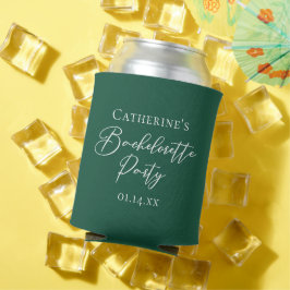 Personalized Emerald Green Bachelorette Party Dosenkühler