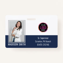 Personalized Employee Foto ID Company Security Ba