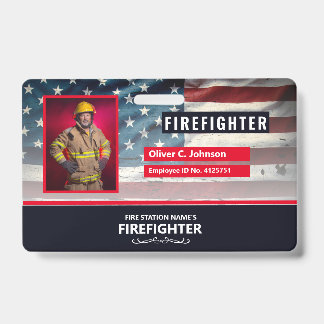 Personalized Employee ID Card - Photo, Barcode, Ausweis