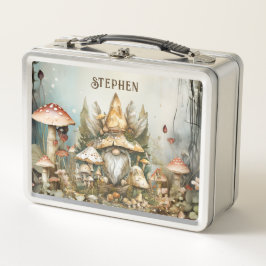 Personalized Enchanted Forest Fantasy Metall Brotdose