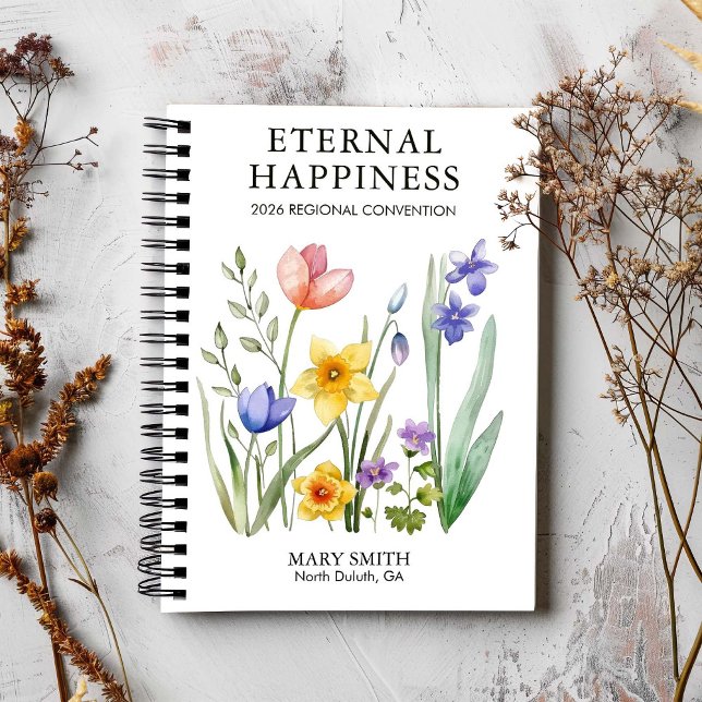 Personalized Eternal Happiness 2026 Convention  Notizblock (Von Creator hochgeladen)