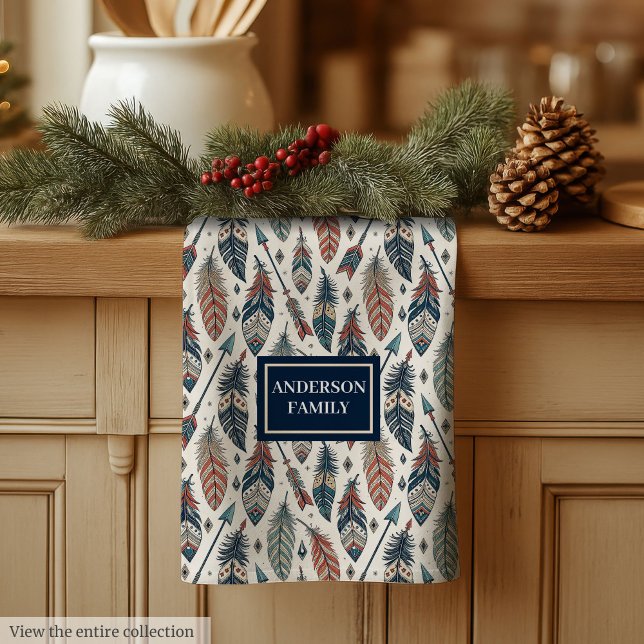 Personalized Ethnic Towel Chic Native Kitchen Art Geschirrtuch (Personalized Ethnic Towel Chic Native Kitchen Art)