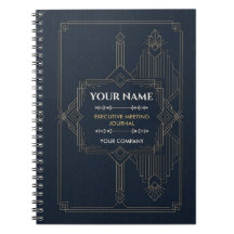 Personalized Executive Meeting Notebook